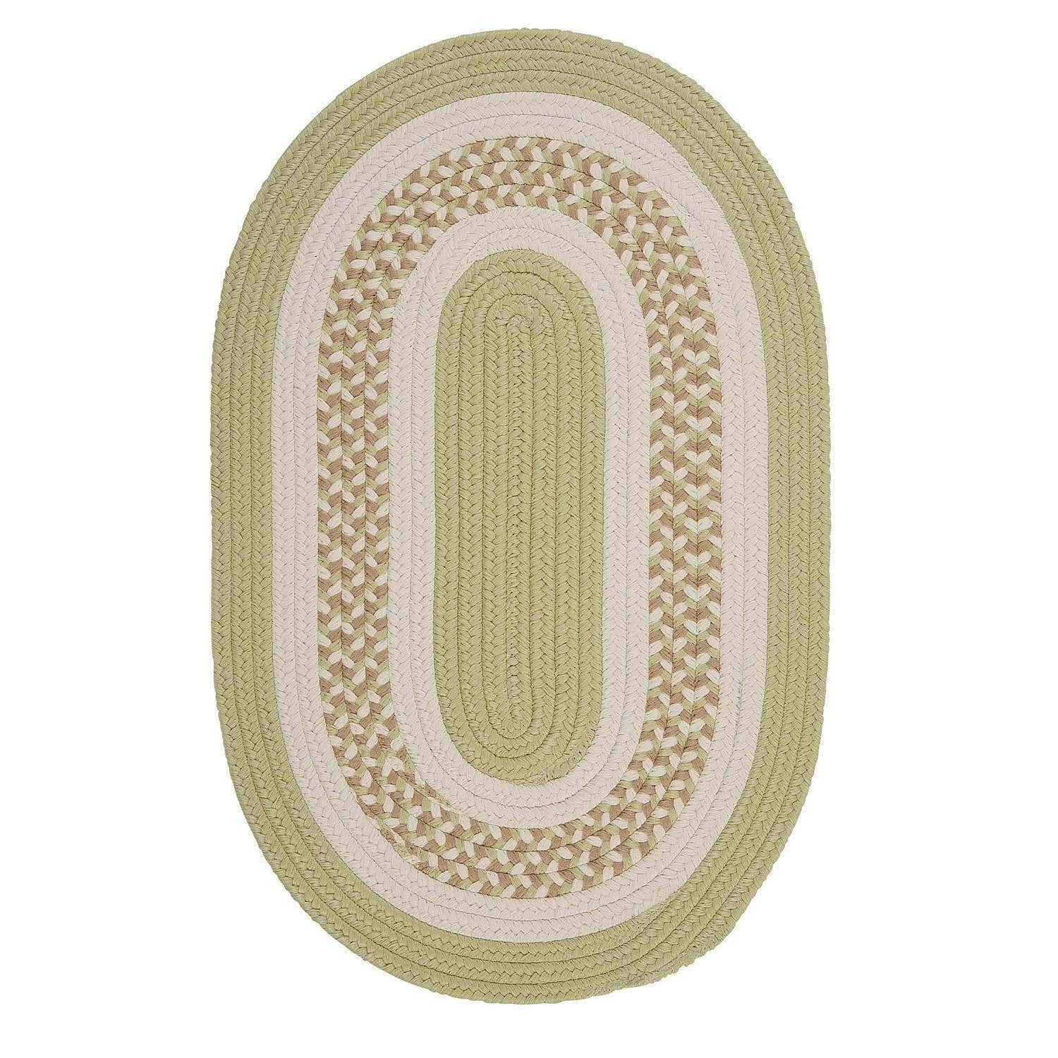 Braided FB61 Light Green Area Rug #color_light green