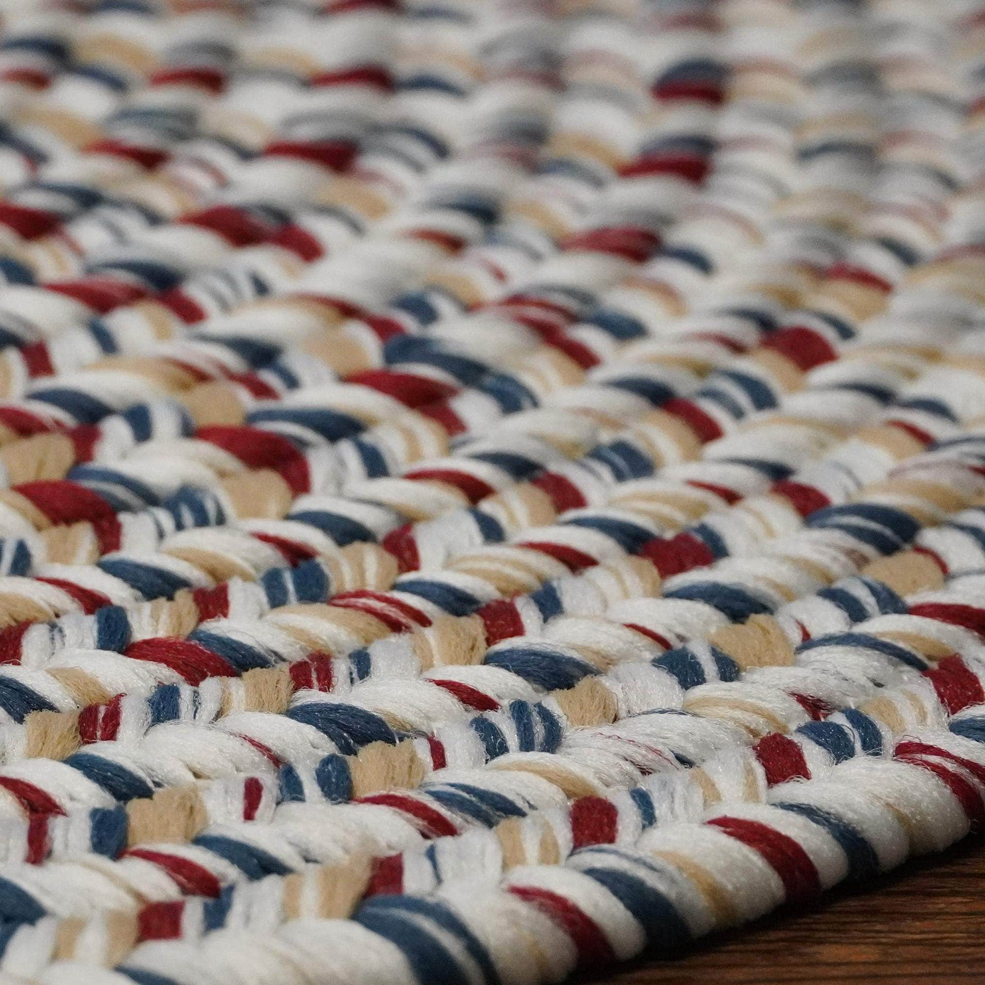 Braided SS83 Red / Blue Rugs #color_red / blue