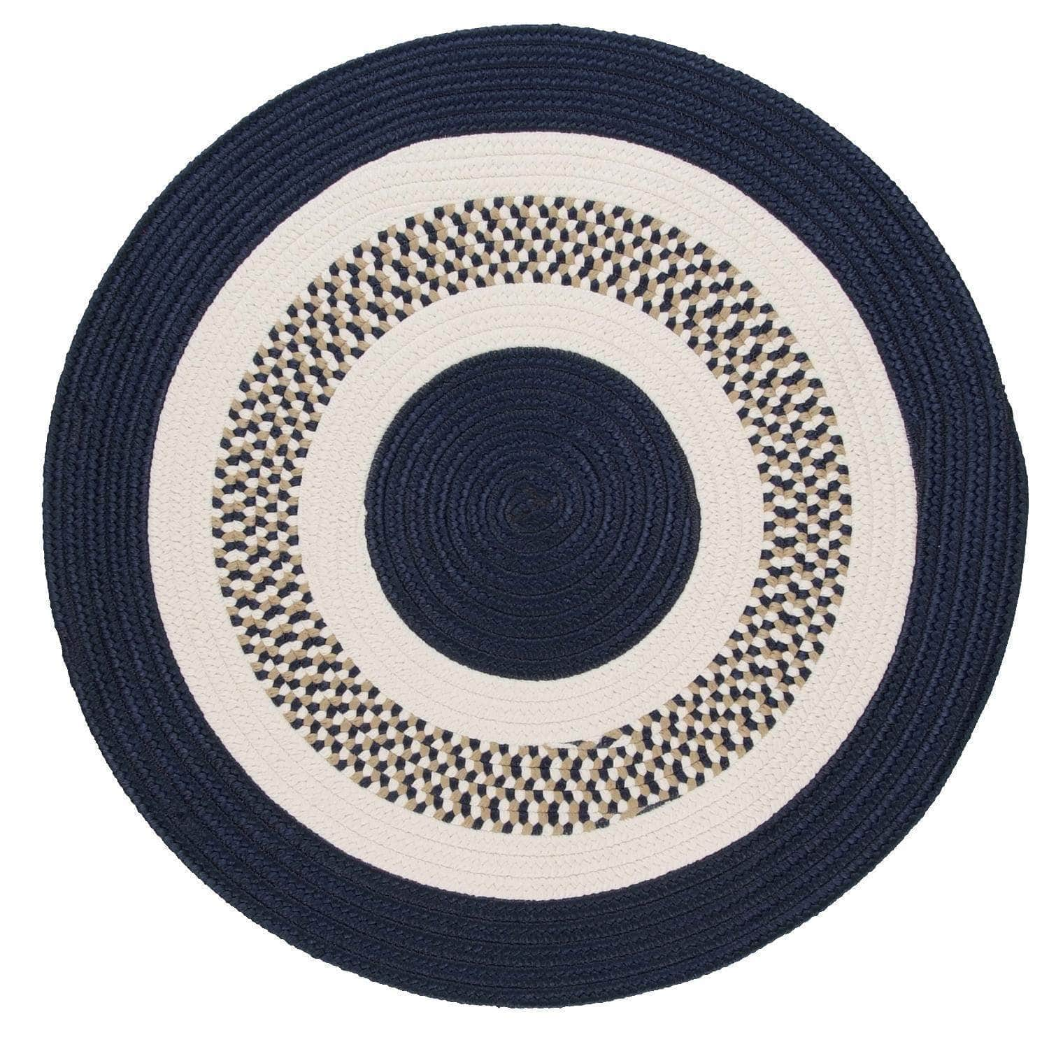 Braided FB52 Navy Area Rug #color_navy