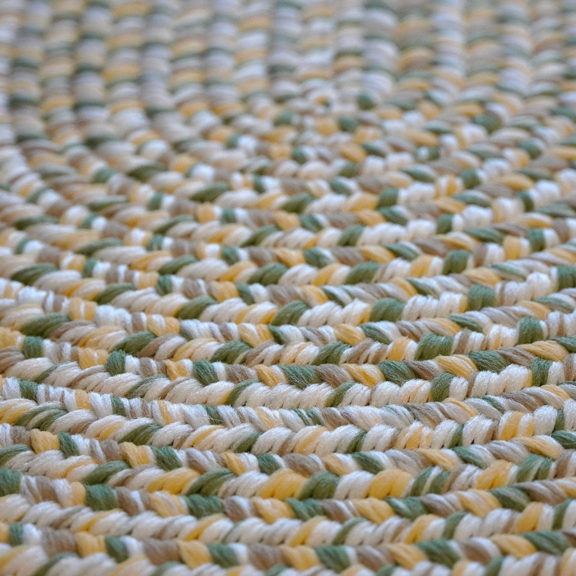 Braided SS90 Yellow / Green Rugs #color_yellow / green