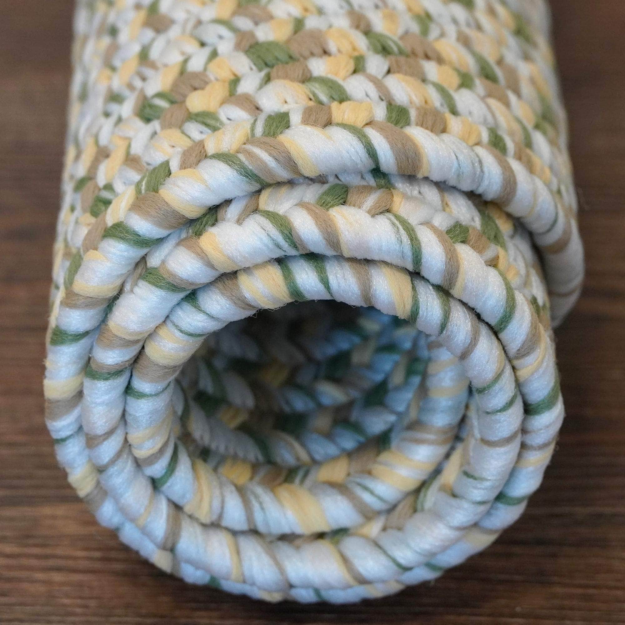 Braided SS90 Yellow / Green Rugs #color_yellow / green