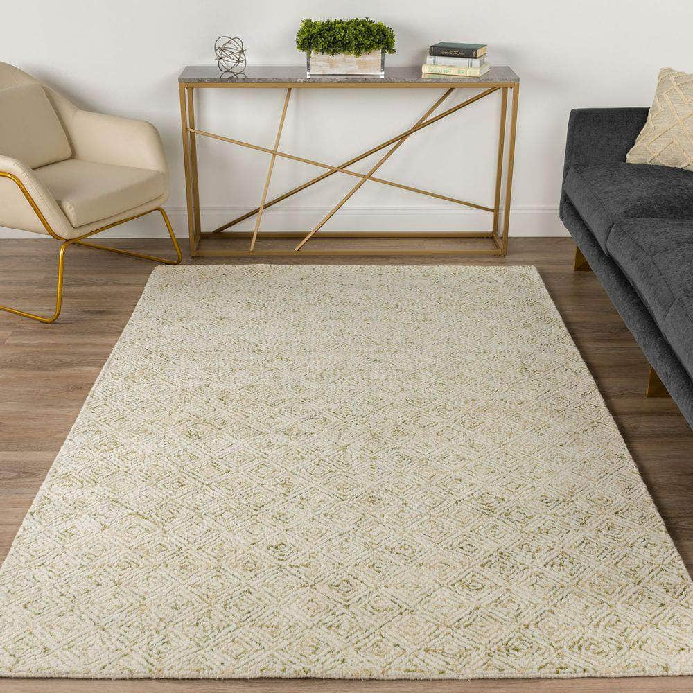 Zoe ZZ1 Lime Green Area Rug #color_lime green