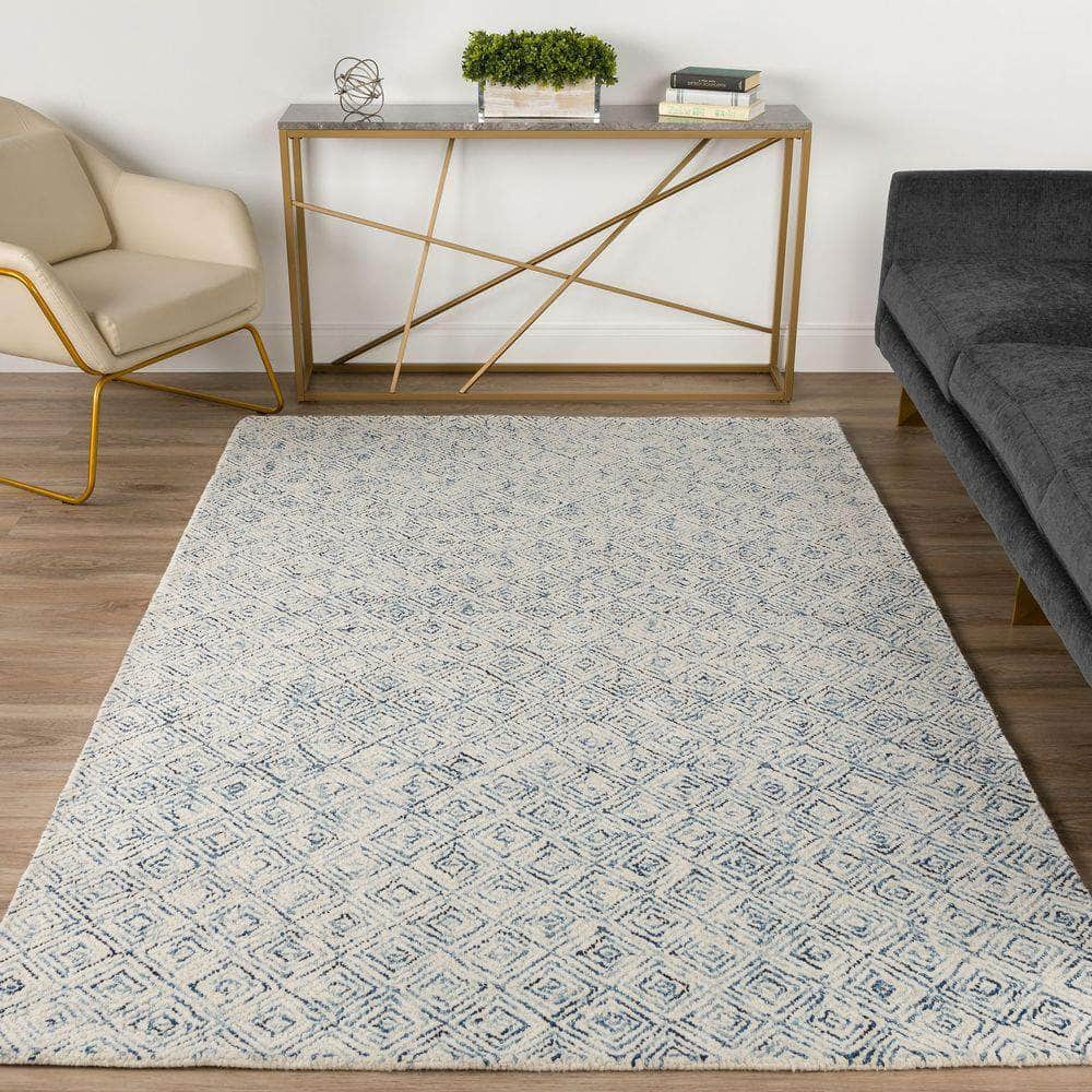 Zoe ZZ1 Navy Blue Area Rug #color_navy blue