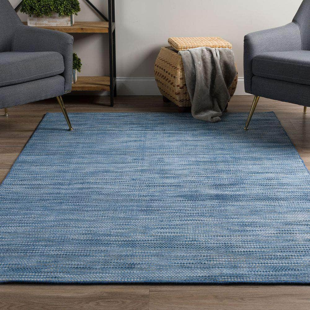 Zion ZN1 Navy Blue Area Rug #color_navy blue