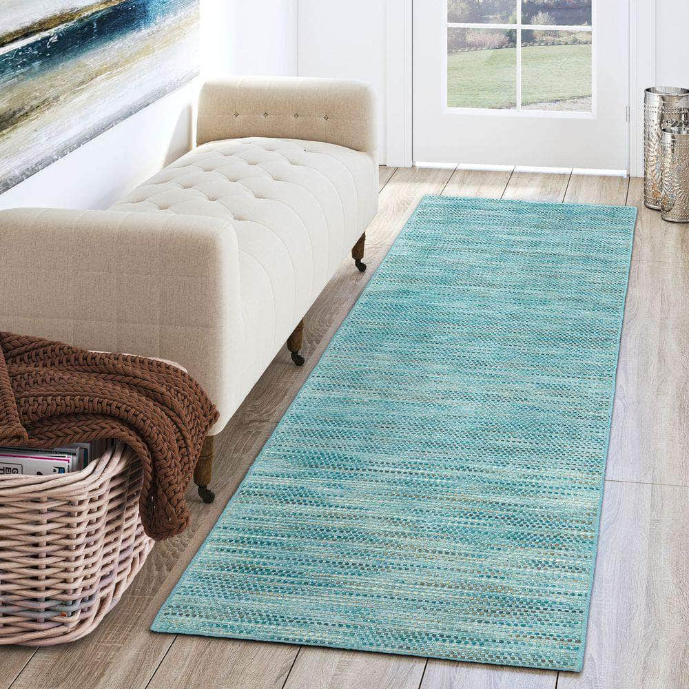 Zion ZN1 Teal Blue Area Rug #color_teal blue