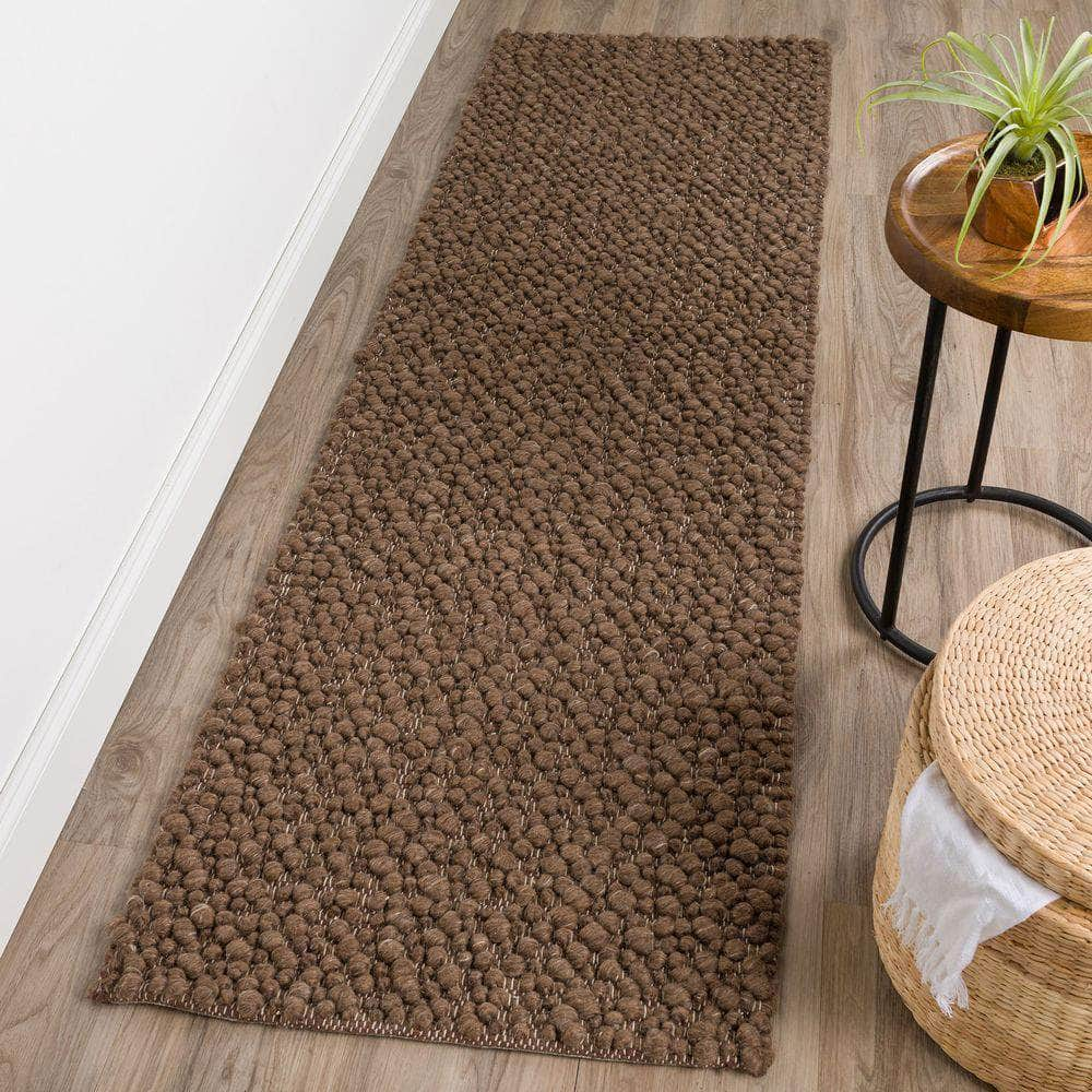 Gorbea GR1 Chocolate Brown Area Rug #color_chocolate brown