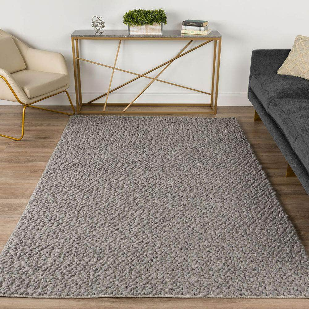 Gorbea GR1 Pewter Grey Area Rug #color_pewter grey