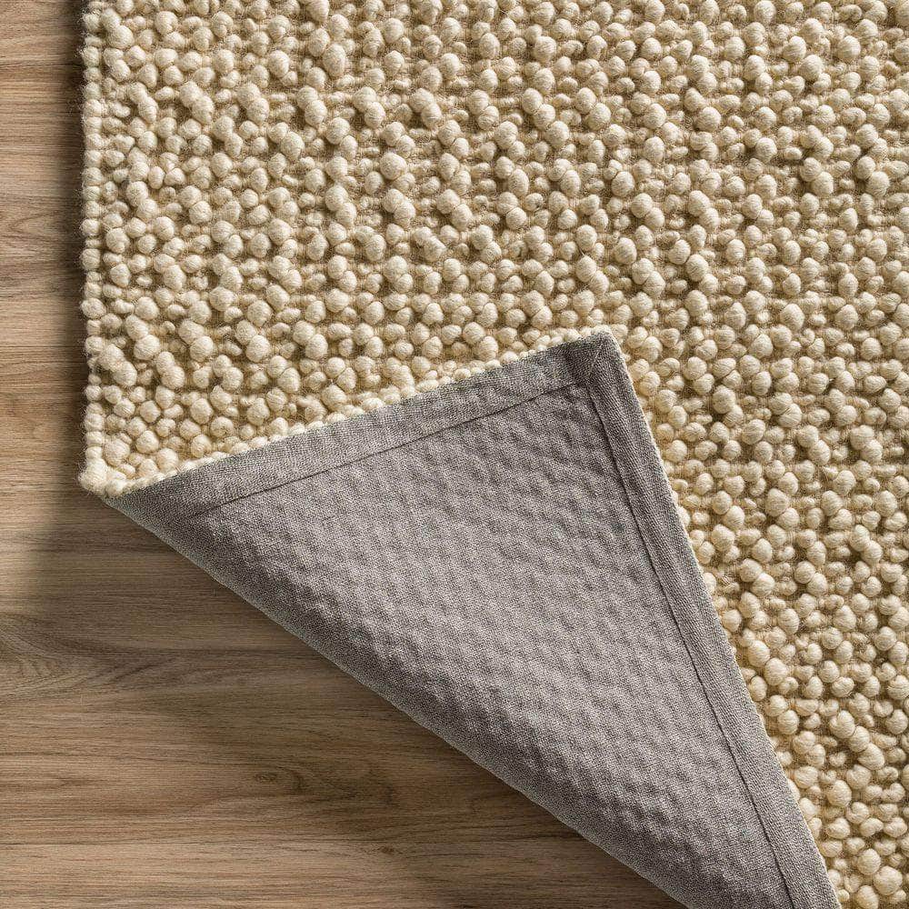 Gorbea GR1 Vanilla Ivory Area Rug #color_vanilla ivory