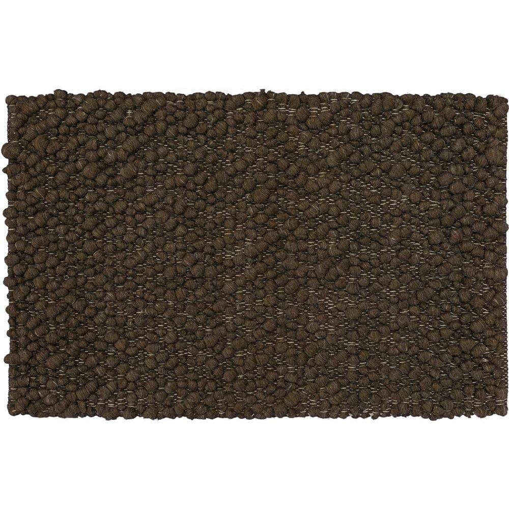 Gorbea GR1 Chocolate Brown Area Rug #color_chocolate brown