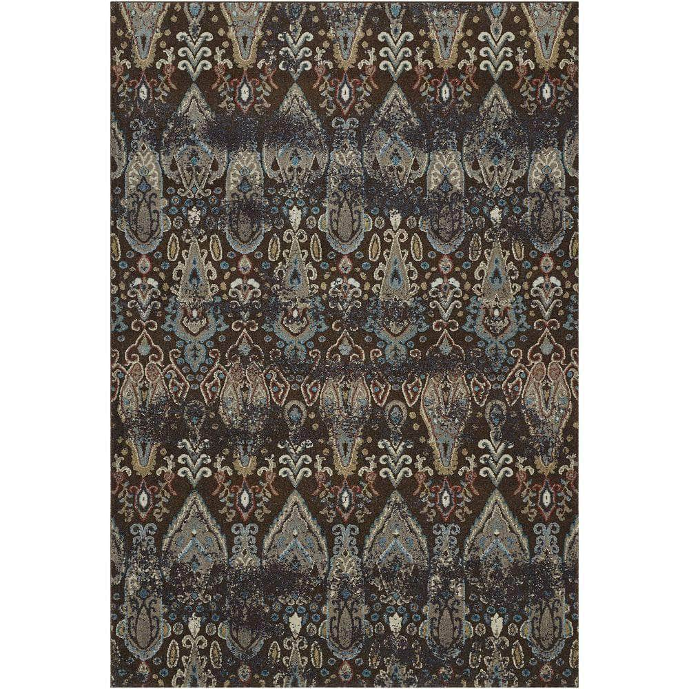 Geneva GV315 Chocolate Brown Area Rug #color_chocolate brown