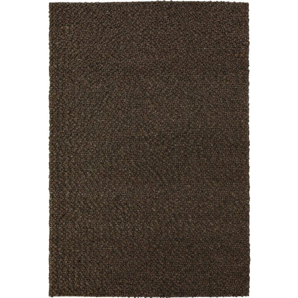 Gorbea GR1 Chocolate Brown Area Rug #color_chocolate brown