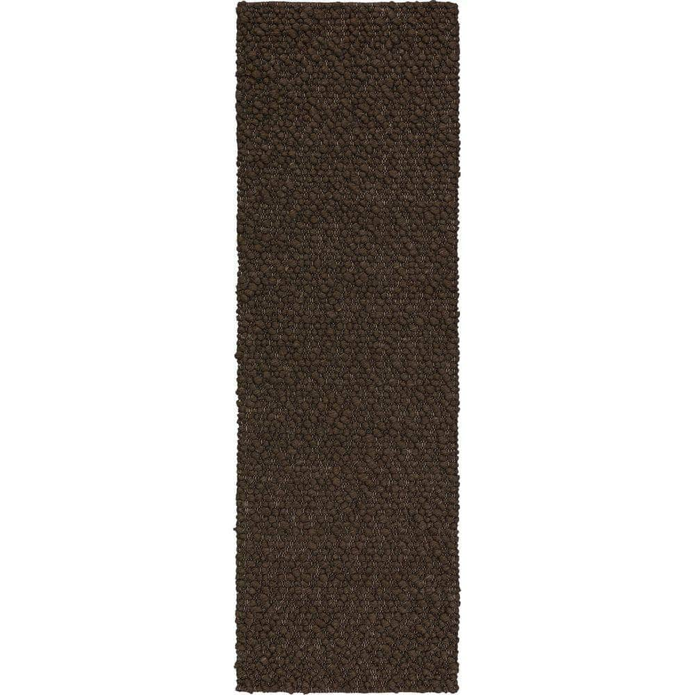 Gorbea GR1 Chocolate Brown Area Rug #color_chocolate brown