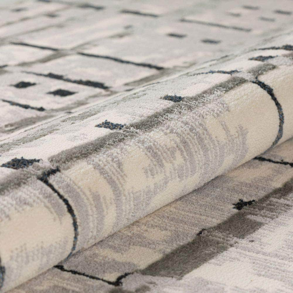 Karma KM4 Grey Area Rug #color_grey