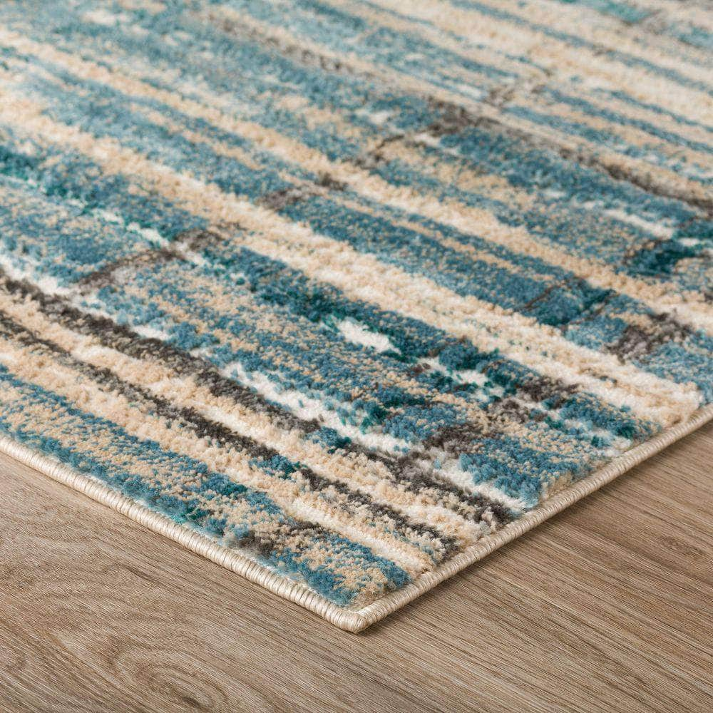 Karma KM8 Blue Area Rug #color_blue