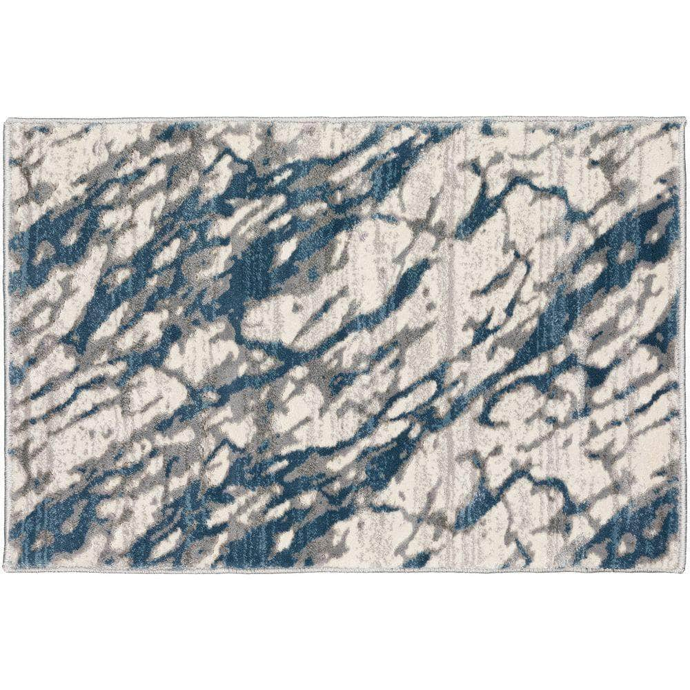 Cascina CC3 Indigo Blue Area Rug #color_indigo blue