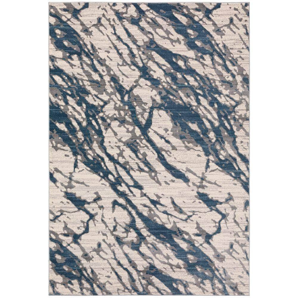 Cascina CC3 Indigo Blue Area Rug #color_indigo blue