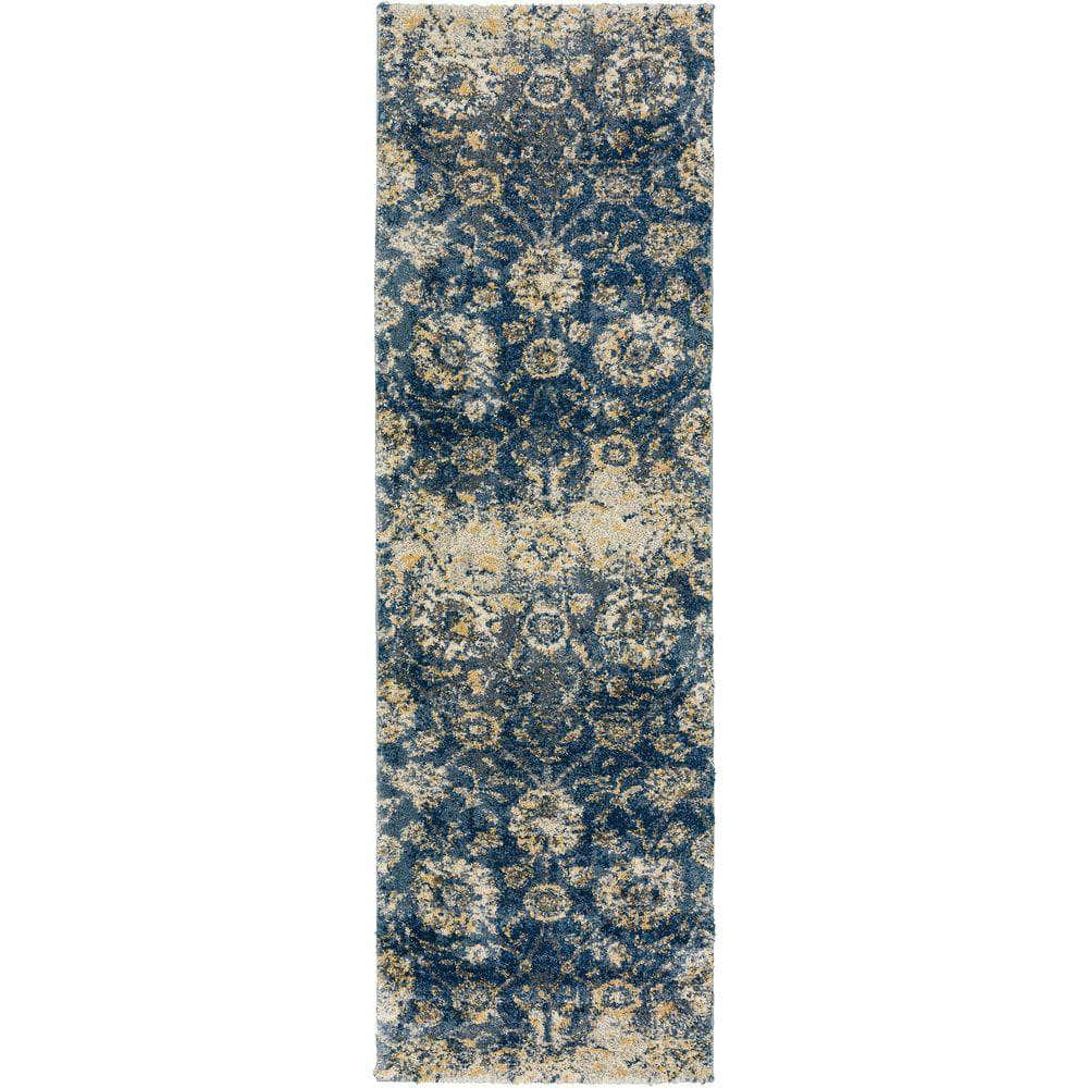 Orleans OR5 Indigo Blue Area Rug #color_indigo blue