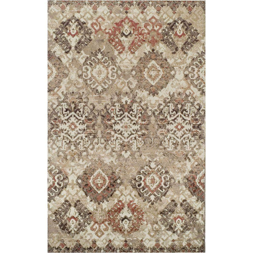 Gala GA10 Ivory Brown Area Rug #color_ivory brown