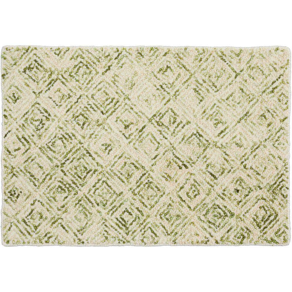 Zoe ZZ1 Lime Green Area Rug #color_lime green