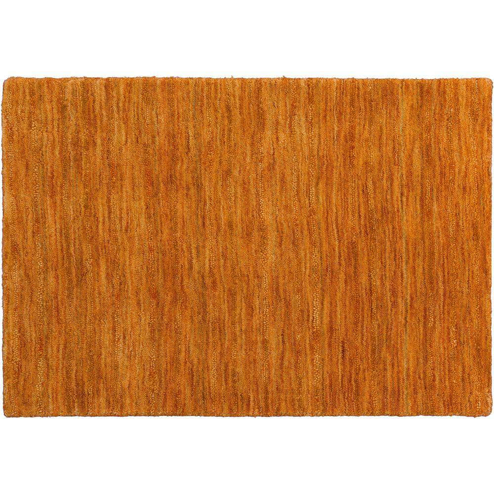 Rafia RF100 Mandarin Orange Area Rug #color_mandarin orange