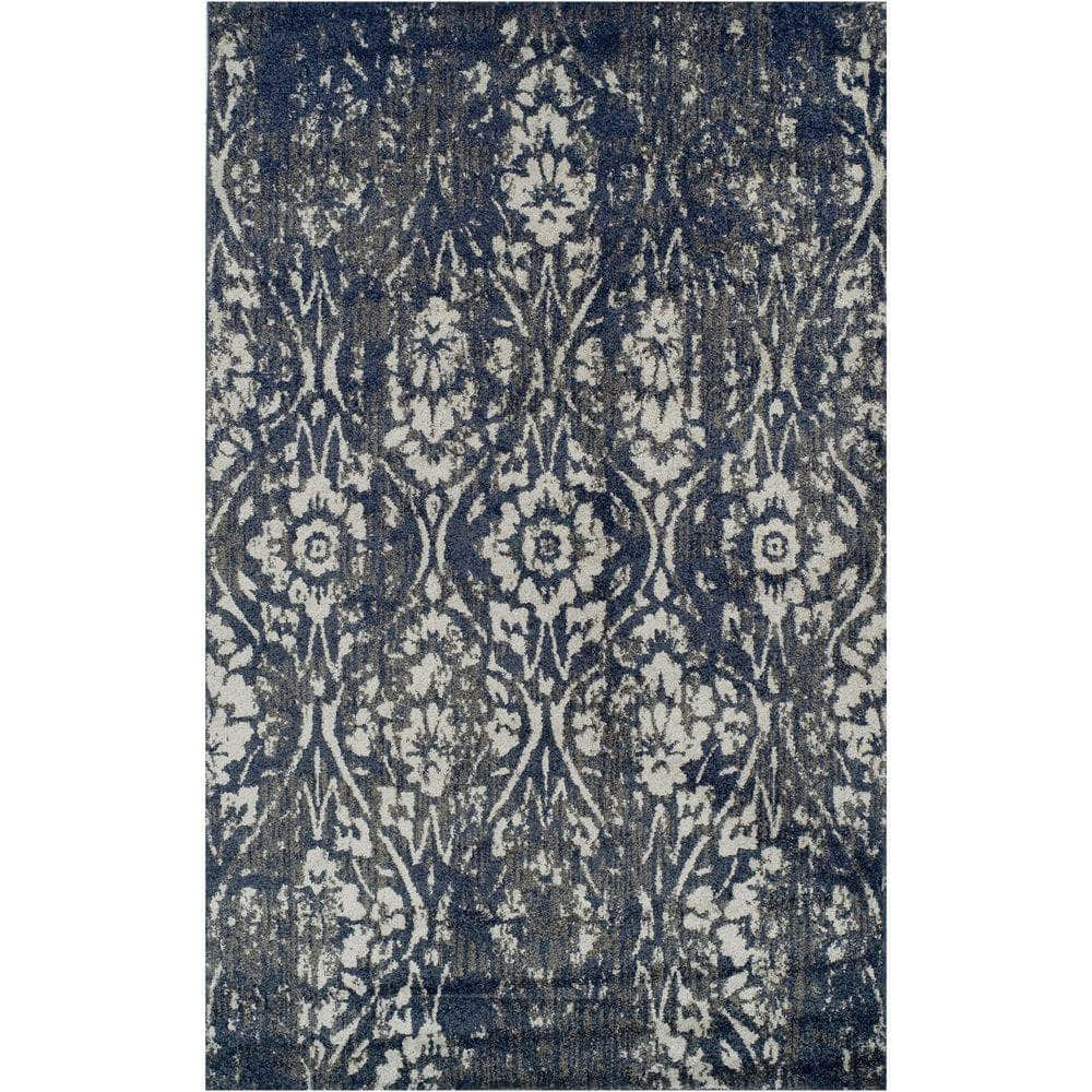 Gala GA3 Navy Blue Area Rug #color_navy blue