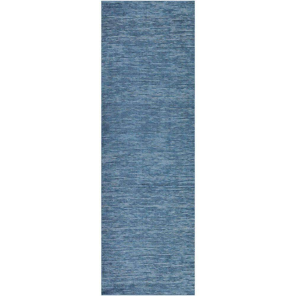 Zion ZN1 Navy Blue Area Rug #color_navy blue