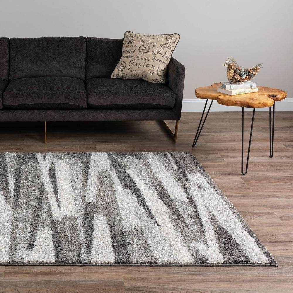 Rocco RC7 Charcoal Grey Area Rug #color_charcoal grey