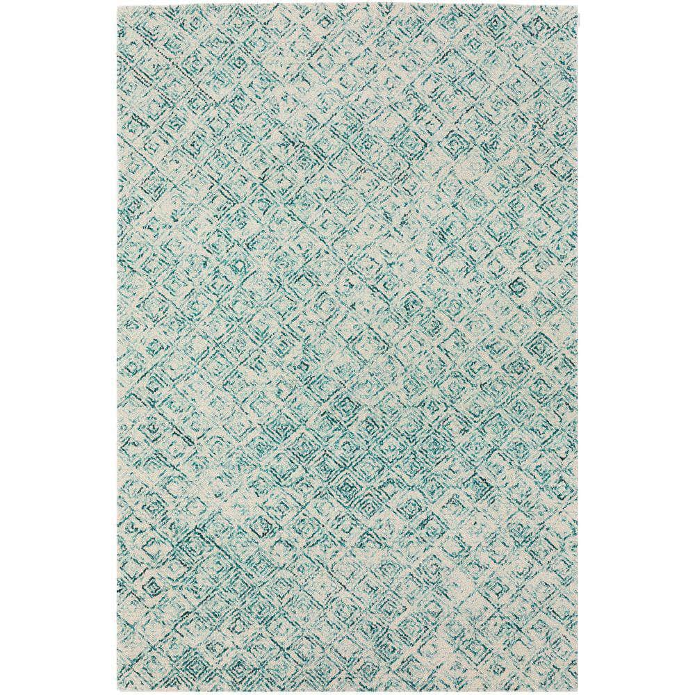 Zoe ZZ1 Teal Blue Area Rug #color_teal blue