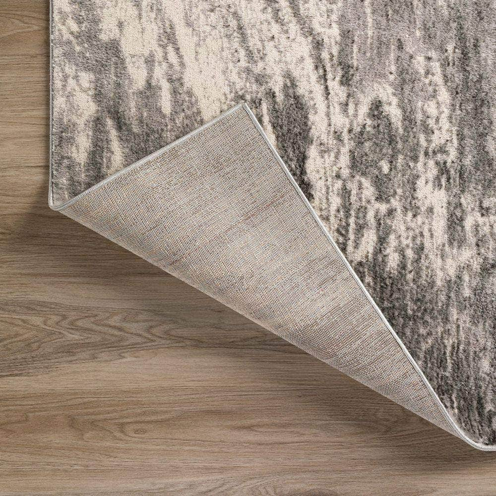 Karma KM17 Grey Area Rug #color_grey