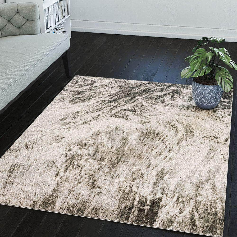 Karma KM17 Grey Area Rug #color_grey