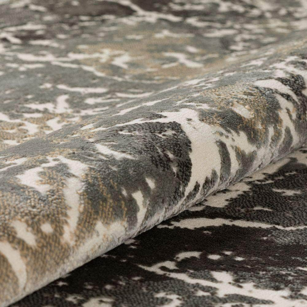 Karma KM28 Grey Area Rug #color_grey