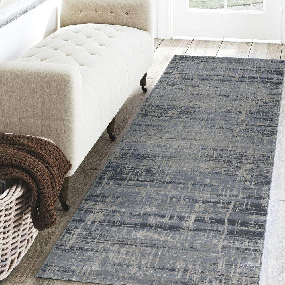 Cascina CC5 Indigo Blue Area Rug #color_indigo blue