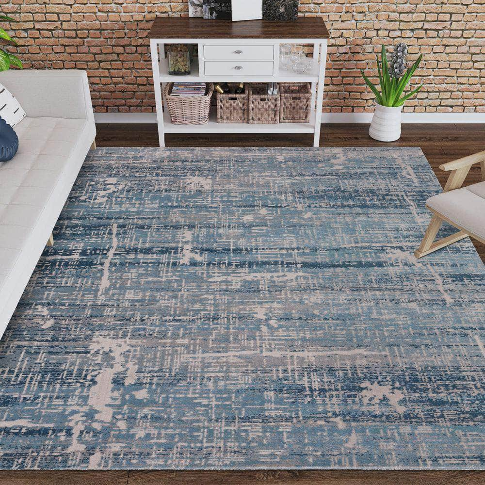 Cascina CC5 Indigo Blue Area Rug #color_indigo blue