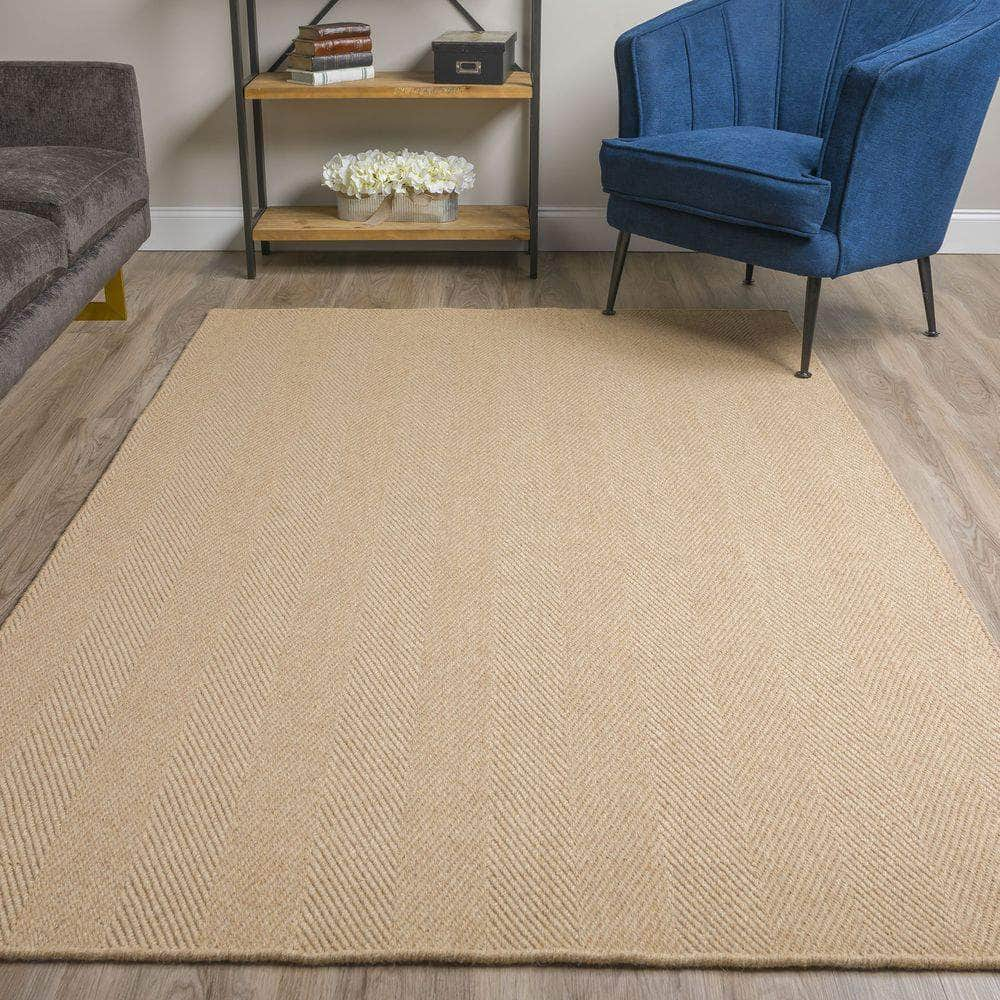 Monaco Sisal MC200 Ecru Beige Area Rug #color_ecru beige