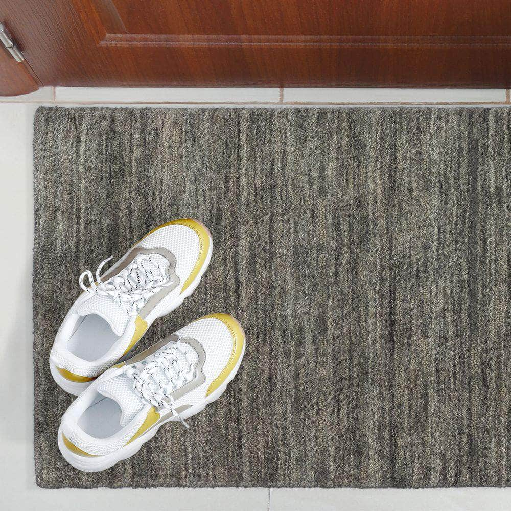 Rafia RF100 Charcoal Grey Area Rug #color_charcoal grey