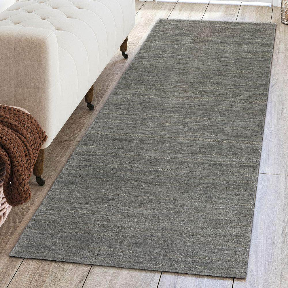 Rafia RF100 Charcoal Grey Area Rug #color_charcoal grey