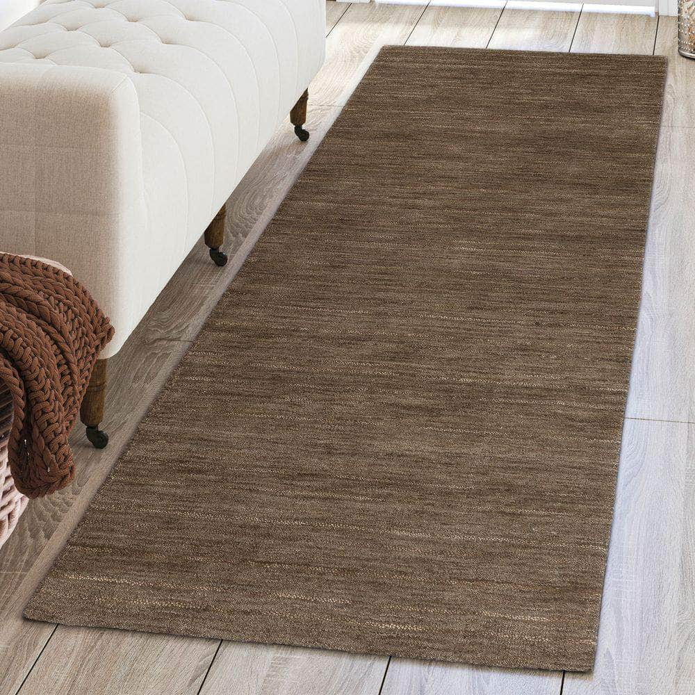 Rafia RF100 Chocolate Brown Area Rug #color_chocolate brown