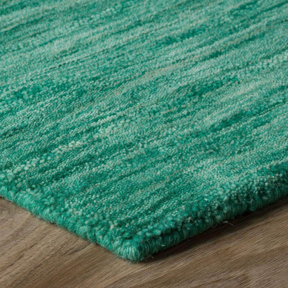 Rafia RF100 Emerald Green Area Rug #color_emerald green