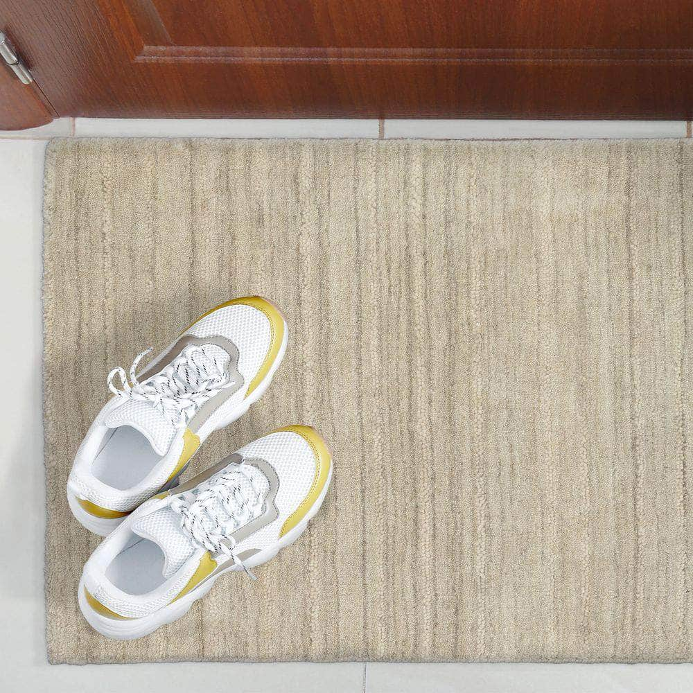 Rafia RF100 Linen Beige Area Rug #color_linen beige