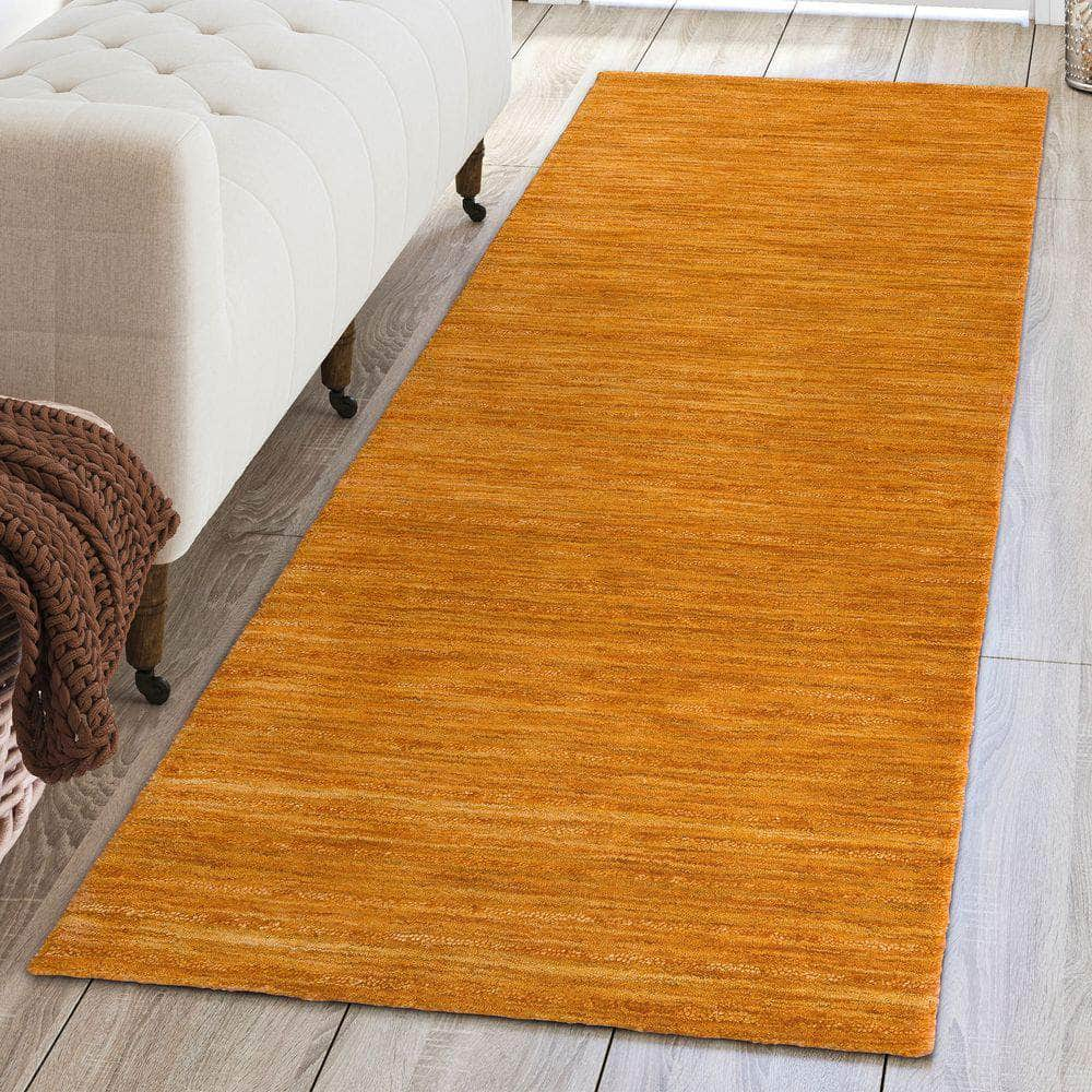 Rafia RF100 Mandarin Orange Area Rug #color_mandarin orange