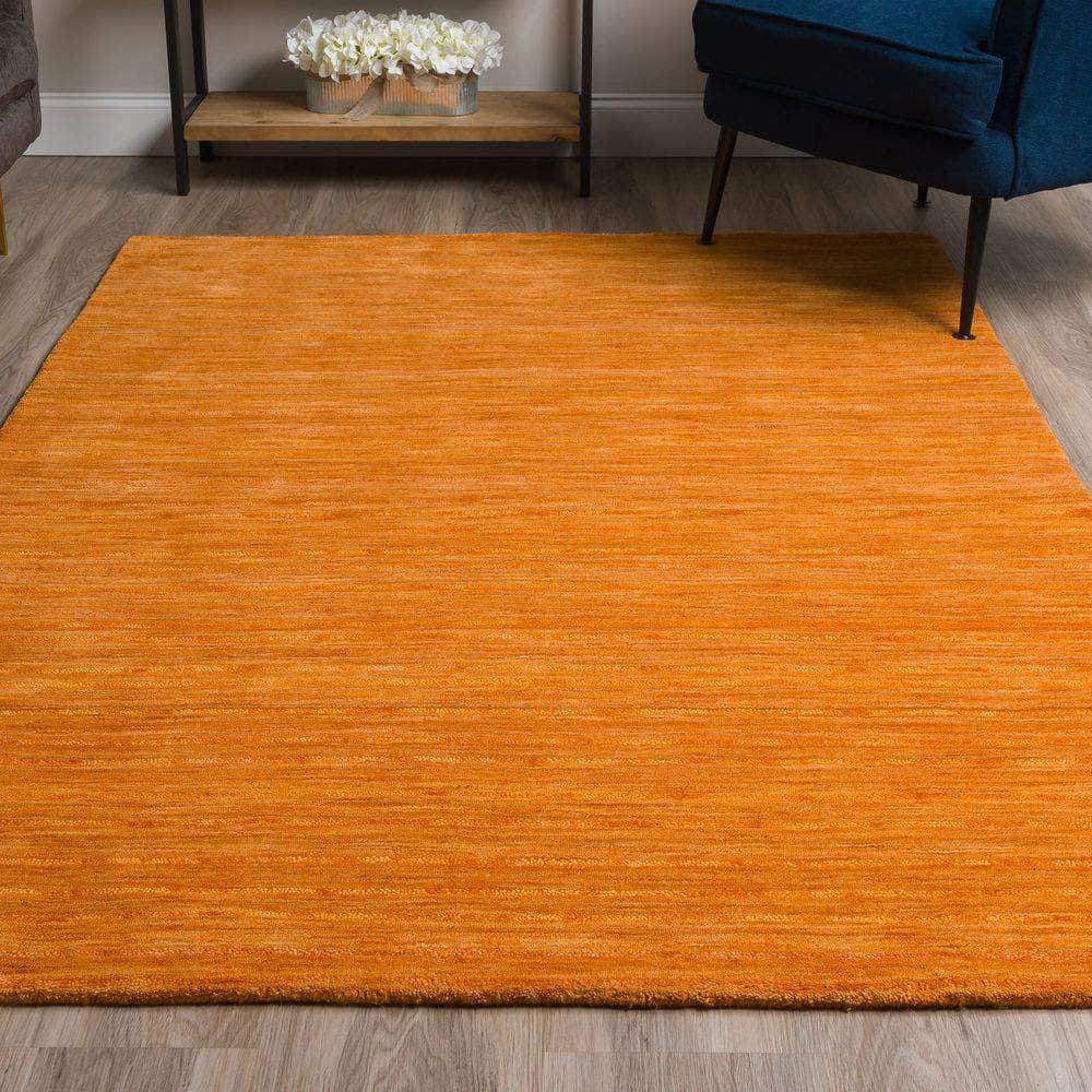 Rafia RF100 Mandarin Orange Area Rug #color_mandarin orange