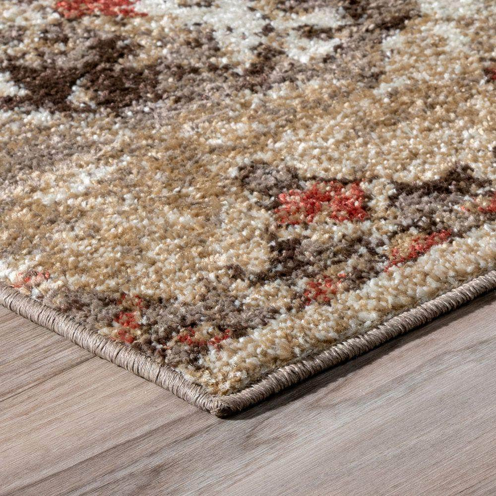 Gala GA10 Ivory Brown Area Rug #color_ivory brown