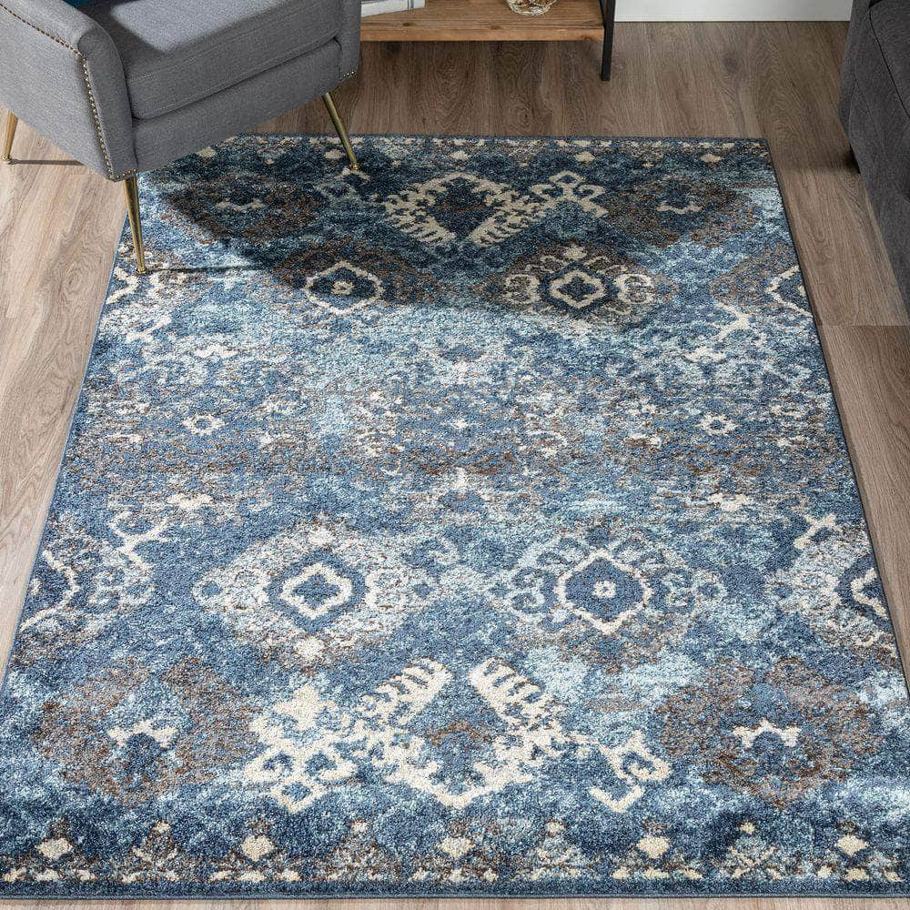 Gala GA10 Navy Blue Area Rug #color_navy blue