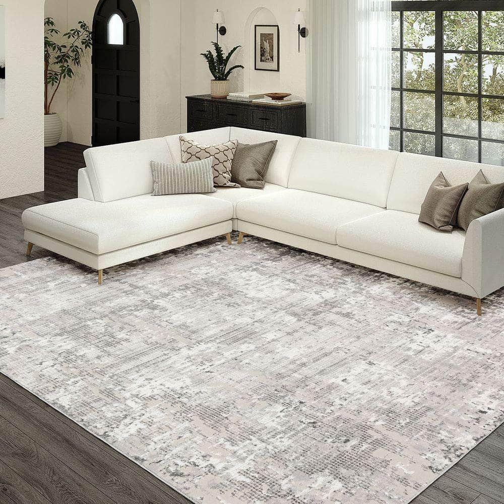 Rhodes RR3 Silver Gray Area Rug #color_silver gray