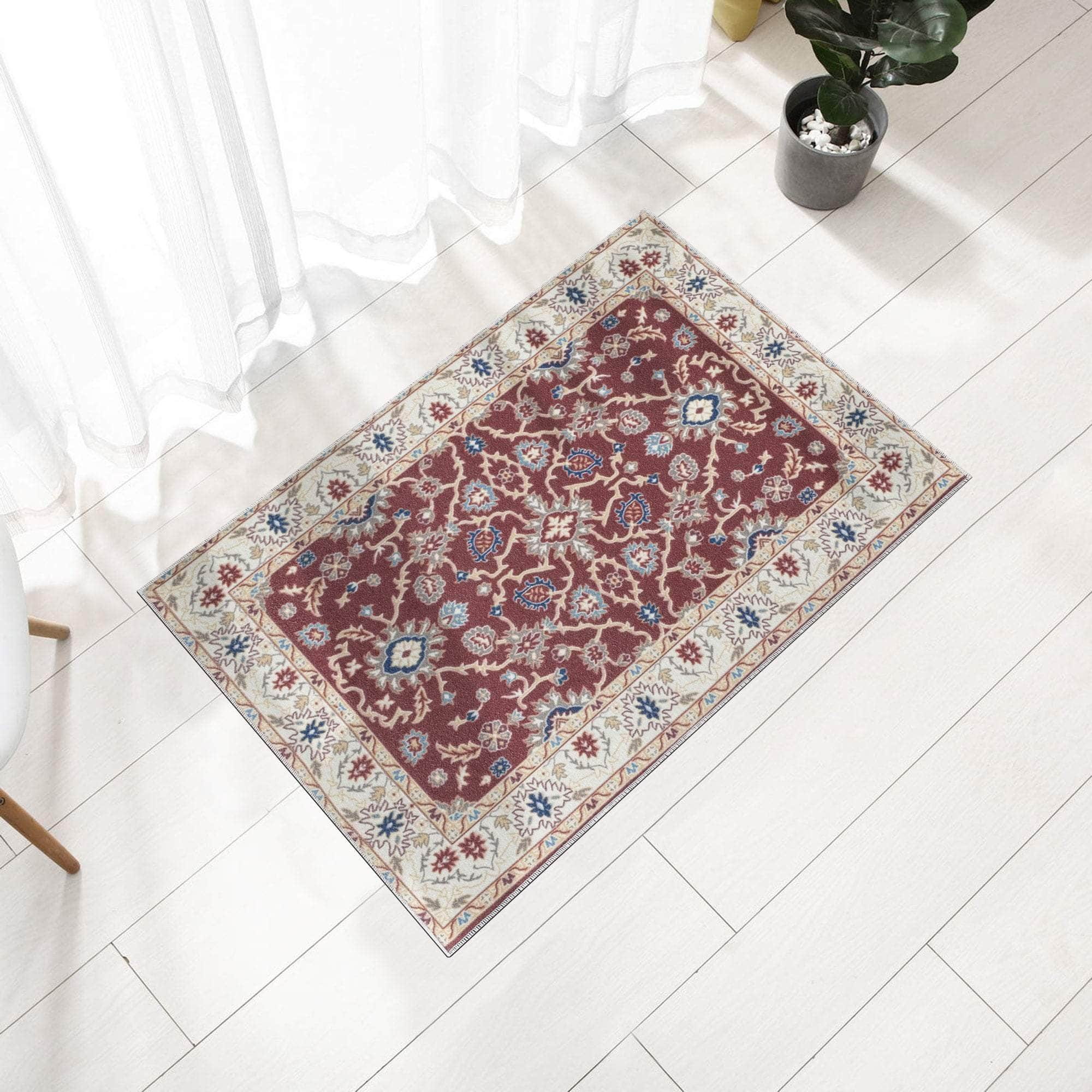 Bursa BRS04C Burgundy Rug 2x3 Rectangle