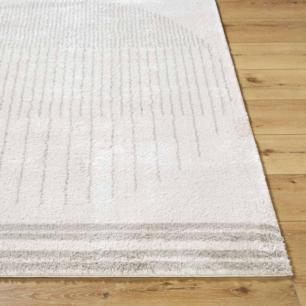 Machine Woven FSG-2309 Light Beige, Medium Gray Rugs #color_light beige, medium gray