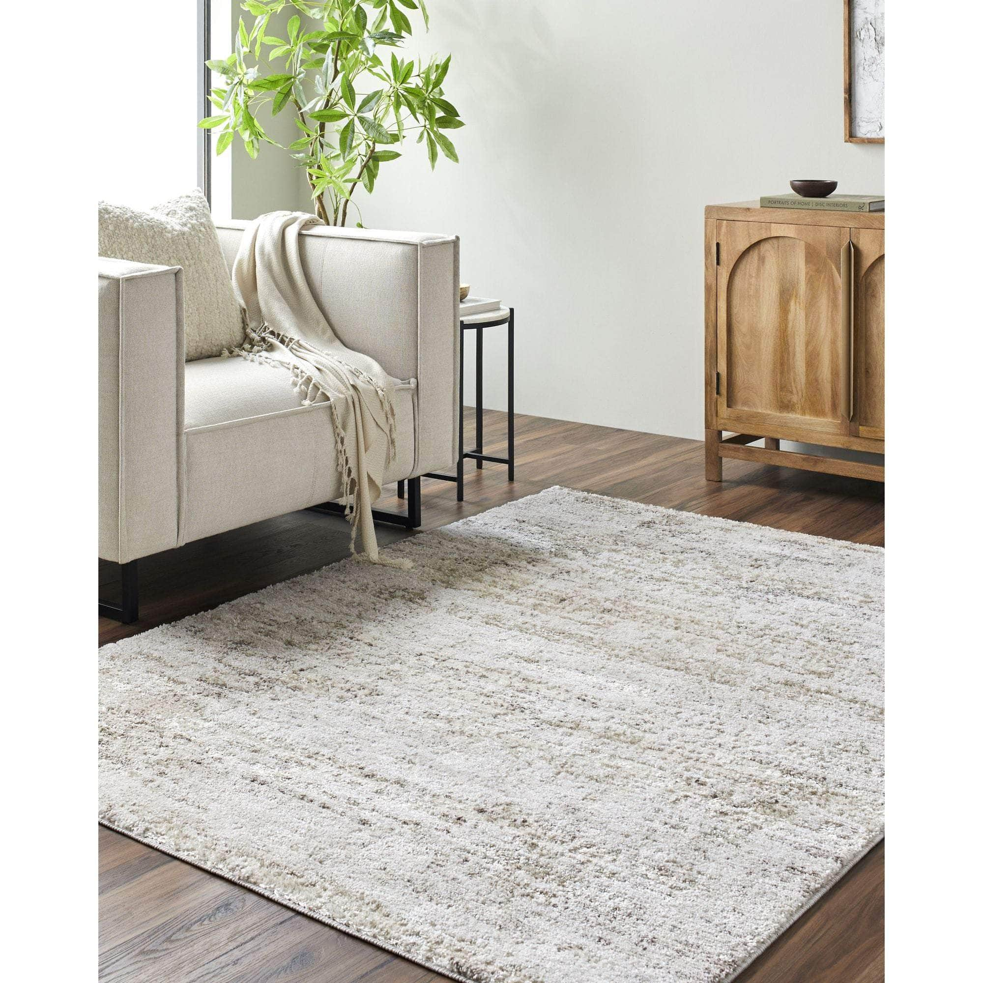 Machine Woven ARP-2305 Light Silver, White, Silver Rugs #color_light silver, white, silver