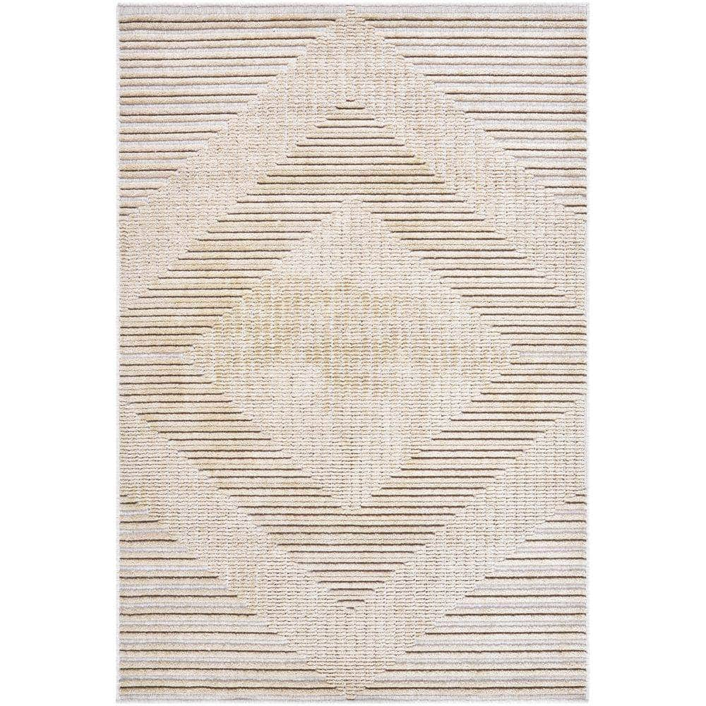 Machine Woven LYA-2335 Beige, Light Brown Rugs #color_beige, light brown