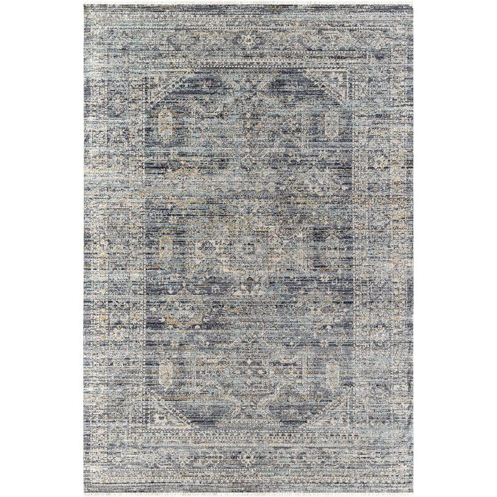 Machine Woven BOMG-2301 Black, Blue Rugs #color_black, blue