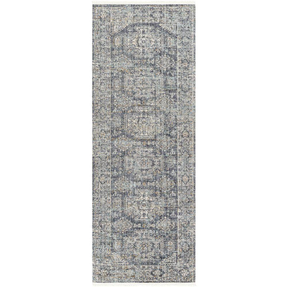 Machine Woven BOMG-2301 Black, Blue Rugs #color_black, blue